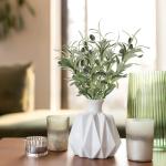 Olive Branches for Vases – 5pcs Faux Greenery