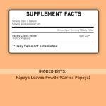 Vegan Papaya Leaf Tablets for Digestion and Platelets