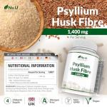 Psyllium Husk Fiber Capsules - 1400mg, 240 Count