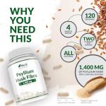 Psyllium Husk Fiber Capsules - 1400mg, 240 Count