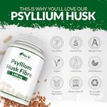 Psyllium Husk Fiber Capsules - 1400mg, 240 Count