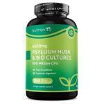 Psyllium Husk 4500mg - 180 Capsules