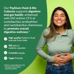 Psyllium Husk 4500mg - 180 Capsules