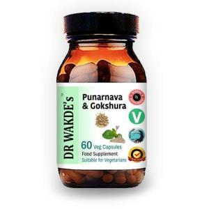 Dr. Wakde's Punarnava & Gokshura Veg Capsules