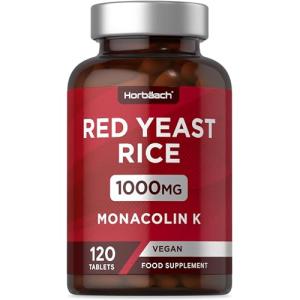 Red Yeast Rice 1000mg - High Strength Vegan Tablets