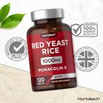 Red Yeast Rice 1000mg - High Strength Vegan Tablets