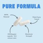 Pure Male Health Supplement | 5000mg Max Strength 60 Capsules