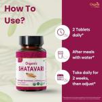 Organic Shatavari 120 Tablets - USDA Certified