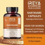 Organic Shatavari Capsules for Women, 90 Vegan Caps