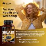 High Strength Shilajit Capsules 1400mg - 120 Count