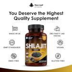 High Strength Shilajit Capsules 1400mg - 120 Count