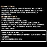 Pure Himalayan Shilajit Resin 600mg for Energy