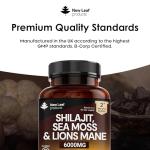 Shilajit Sea Moss & Lion's Mane Capsules 120ct