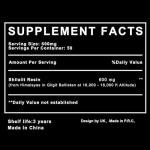 Pure Himalayan Shilajit Resin 600mg for Energy