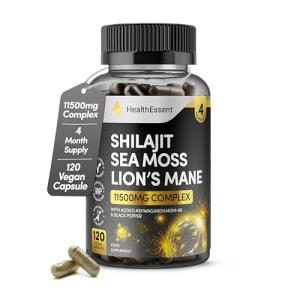 Shilajit Seamoss Lions Mane Brain Focus Capsules