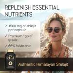 High Strength Himalayan Shilajit Capsules 1500mg 60ct