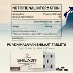 AureaSalus Shilajit Tablets 60 Count, 30,000mg
