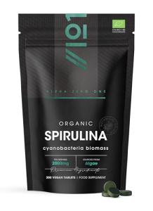 Organic Spirulina 2000mg - 300 Vegan Tablets