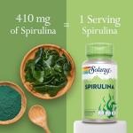 Solaray Spirulina Algae Capsules – High-Strength Vegan Supplement