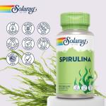 Solaray Spirulina Algae Capsules – High-Strength Vegan Supplement