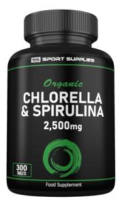 Organic Chlorella & Spirulina Tablets - 2500mg