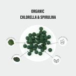 Organic Chlorella & Spirulina Tablets - 2500mg