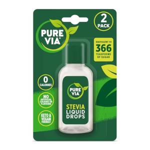 Pure Via Stevia Liquid Drops - Sugar-Free Sweetener