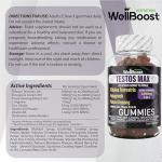 WellBoost Testos MAX Gummies - 6000mg Muscle Support