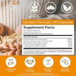 Organic Turmeric Formula with Curcumin - 90 Capsules
