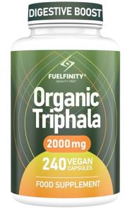Organic Triphala Powder Capsules for Digestion Support