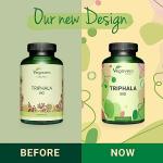 Organic Triphala Powder 1300 mg - 180 Capsules