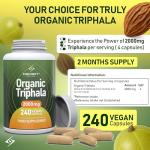 Organic Triphala Powder Capsules for Digestion Support