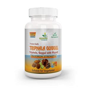Triphala Guggul Herbal Supplement Capsules