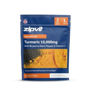 Zipvit Turmeric Tablets 10,000mg with Bioperine 60ct
