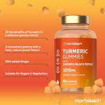 Turmeric Gummies with Ginger and Black Pepper, 60 Count