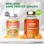 Turmeric Gummies with Ginger and Black Pepper, 60 Count