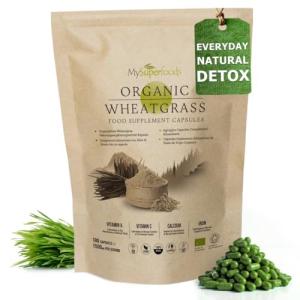 Organic Wheatgrass Capsules - 1500mg, 180 Count
