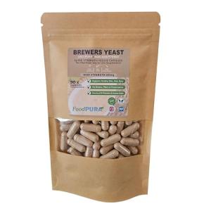 FoodPURA 90 Pure Brewers Yeast Capsules 600mg