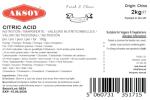 Aksoy Food Grade Citric Acid Powder 2KG