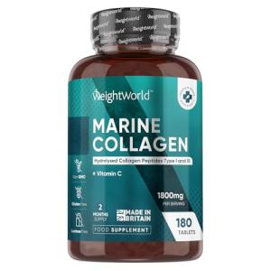 Hydrolyzed Marine Collagen Tablets with Vitamin C