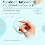 Hydrolyzed Marine Collagen Tablets with Vitamin C