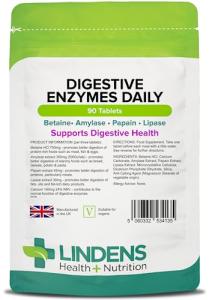 Lindens Digestive Enzymes Tablets - 90 Count