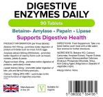 Lindens Daily Digestive Enzymes Tablets - 90 Count