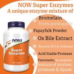 Now Foods Super Enzymes, 180 Capsules, Gluten Free