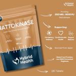 Hybrid Health Nattokinase - Vegan Cardiovascular Support Tablets