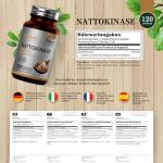 High Strength Nattokinase 120 Capsules - 2000fu