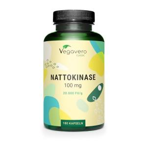 Vegavero Nattokinase 2000 FU - 100 mg, Vegan Capsules