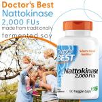 Doctor's Best Nattokinase Enzyme Supplement, 90 Capsules