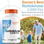 Doctor's Best Nattokinase Enzyme Supplement, 90 Capsules