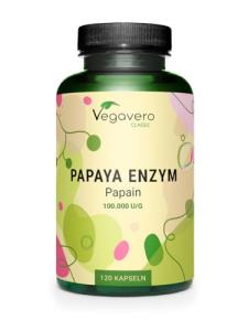 Vegavero Papaya Enzyme - 2,100 mg Natural Capsules
